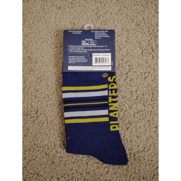 Mr. Peanut "That's One Charming Nut" Crew Socks - Picture 3 of 4